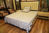 Hand Block Printed Bed Cover- A Symphony in Blue