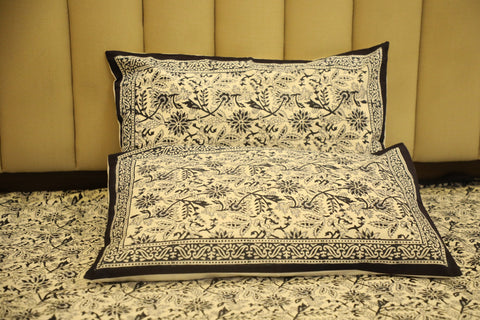 Hand Block Printed Bed Cover- A Symphony in Blue