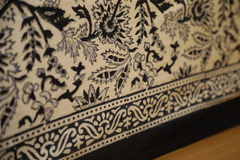 Hand Block Printed Bed Cover- A Symphony in Blue