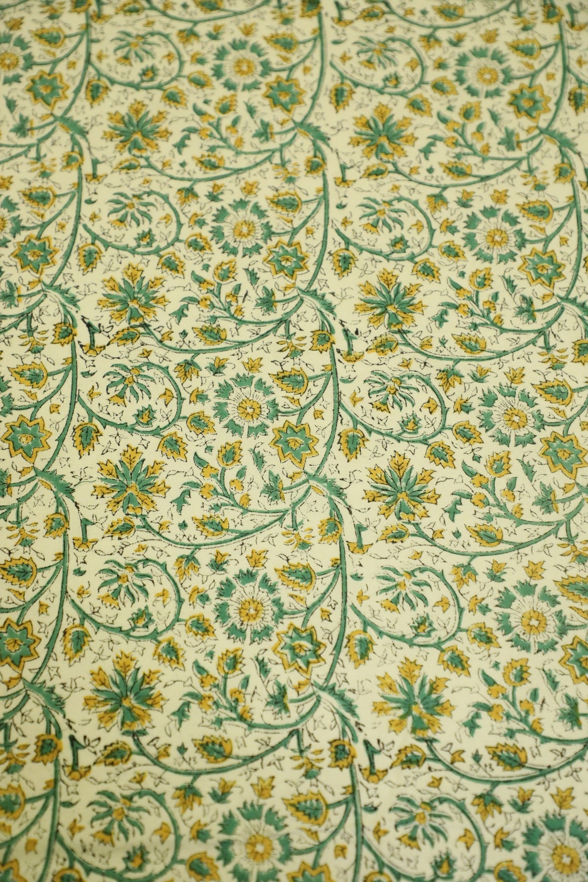 Hand Block Printed Bed Cover- “Where Nature Lives in Every Thread
