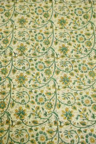 Hand Block Printed Bed Cover- “Where Nature Lives in Every Thread